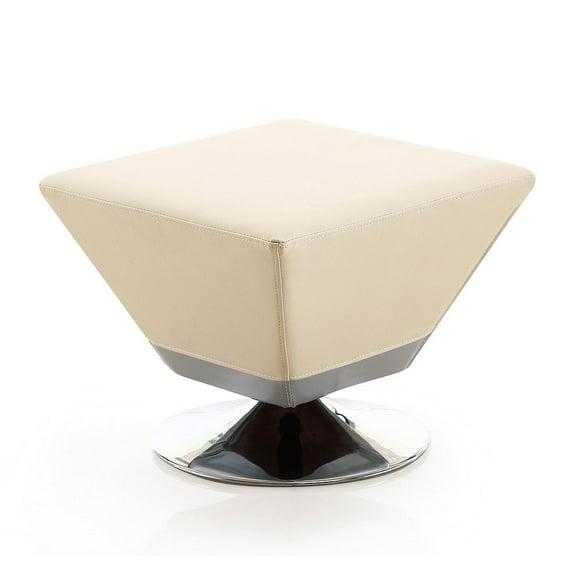 Sabine Faux Leather Ottoman