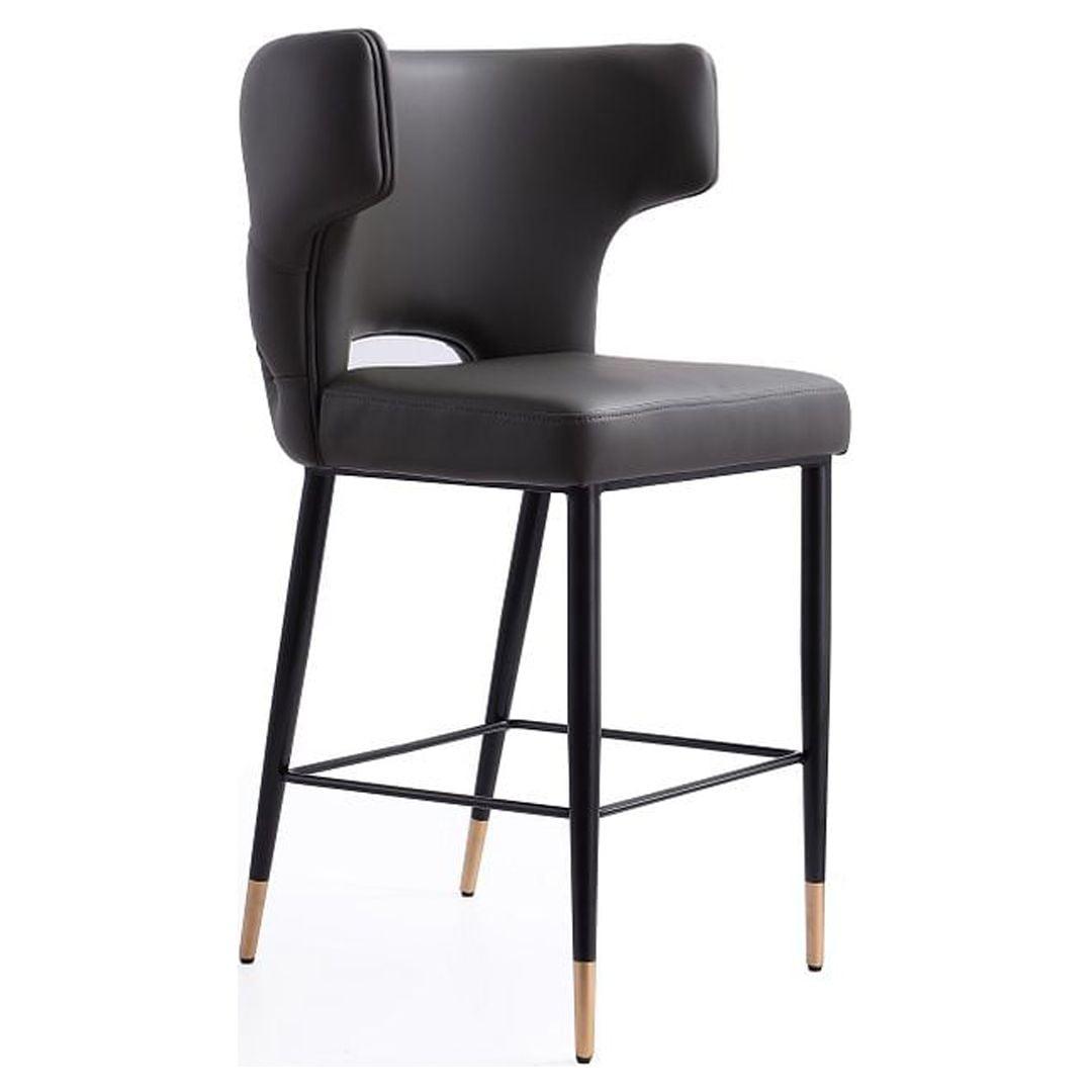 Holguin Upholstered Counter Height Barstool - Manhattan Comfort