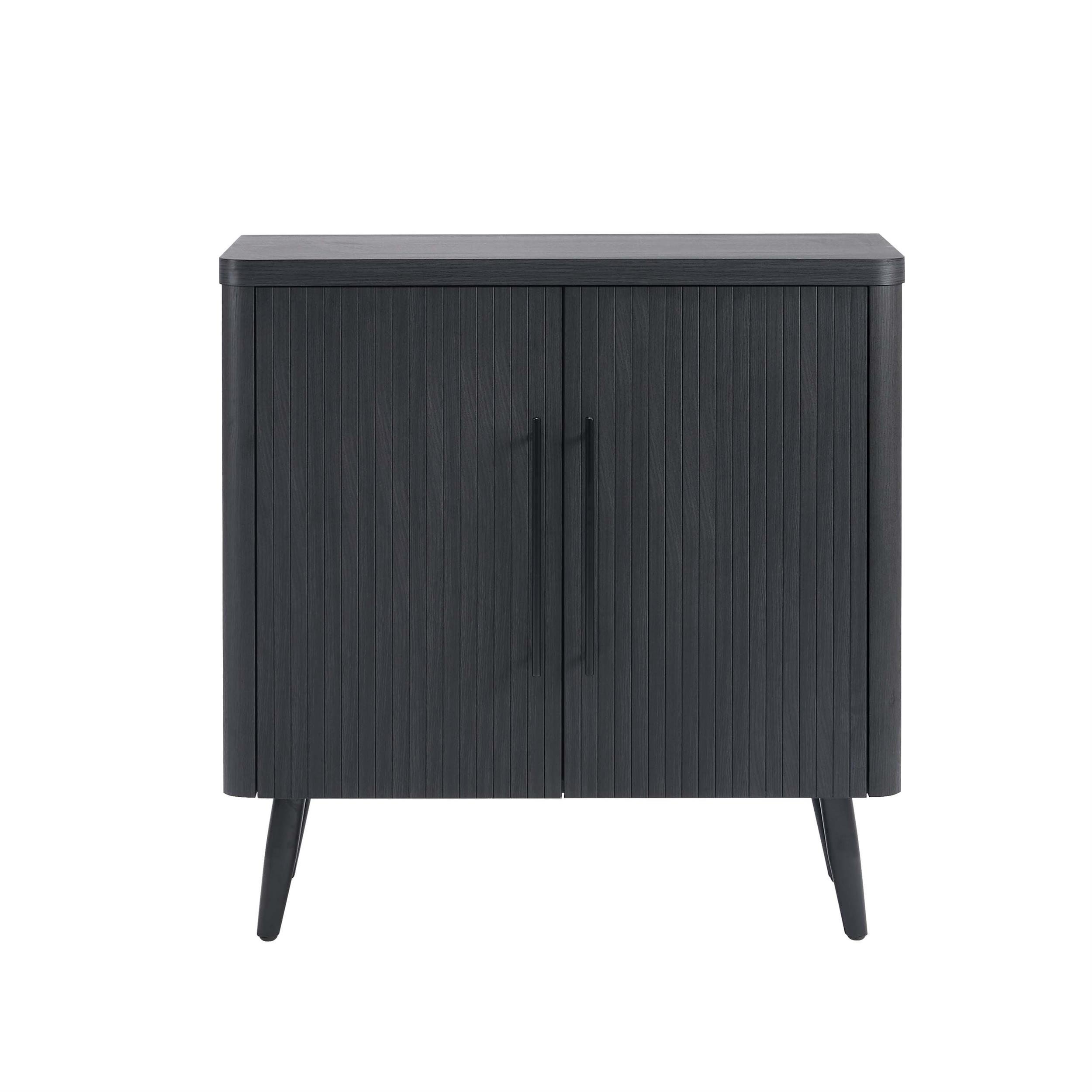 Manhattan Comfort Jodie Mid-Century Modern Accent Cabinet with 2 Shelves