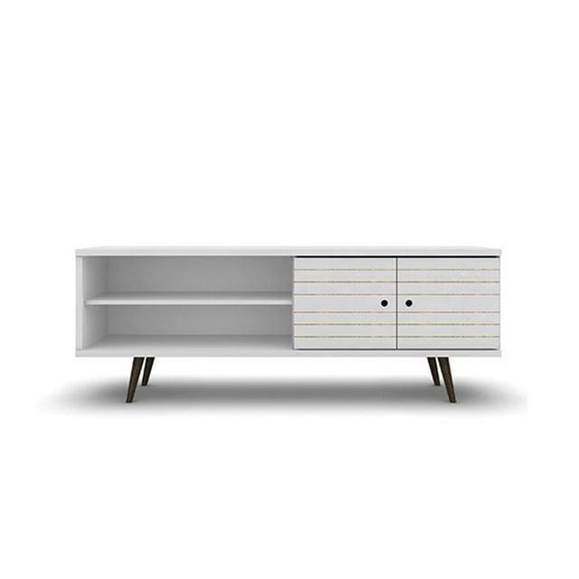 Manhattan Comfort Liberty 62.99 Inch Mid Century Modern Wood TV Stand with Legs
