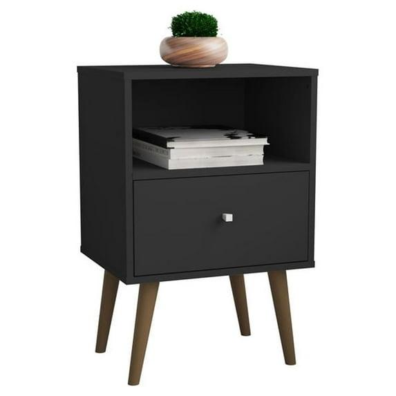 Liberty 1.0 Mid Century Modern Nightstand Black - Manhattan Comfort
