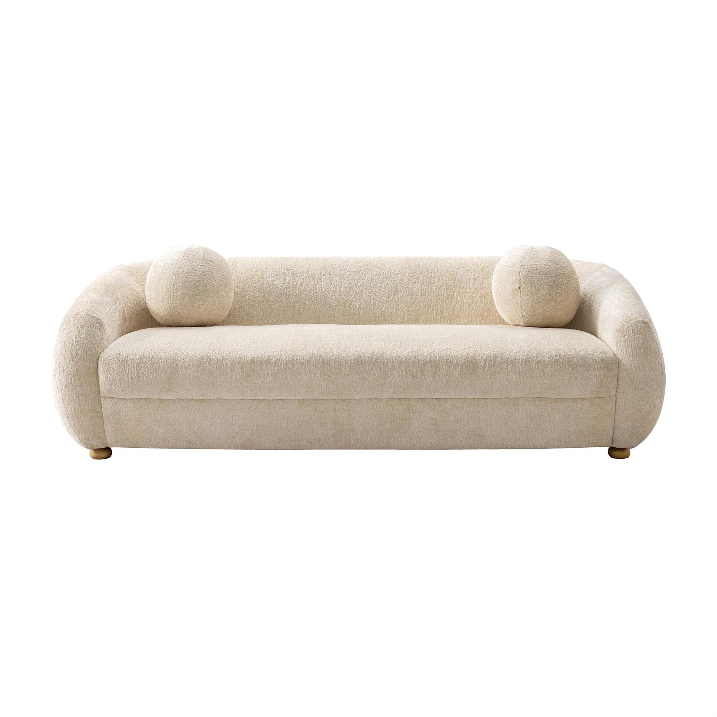 Manhattan Comfort 85.8" Tribeca Modern Chenille Upholstered Sofa