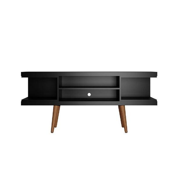Utopia Splayed Wooden Legs and 4 Shelves TV Stand for TVs up to 50" - Manhattan Comfort