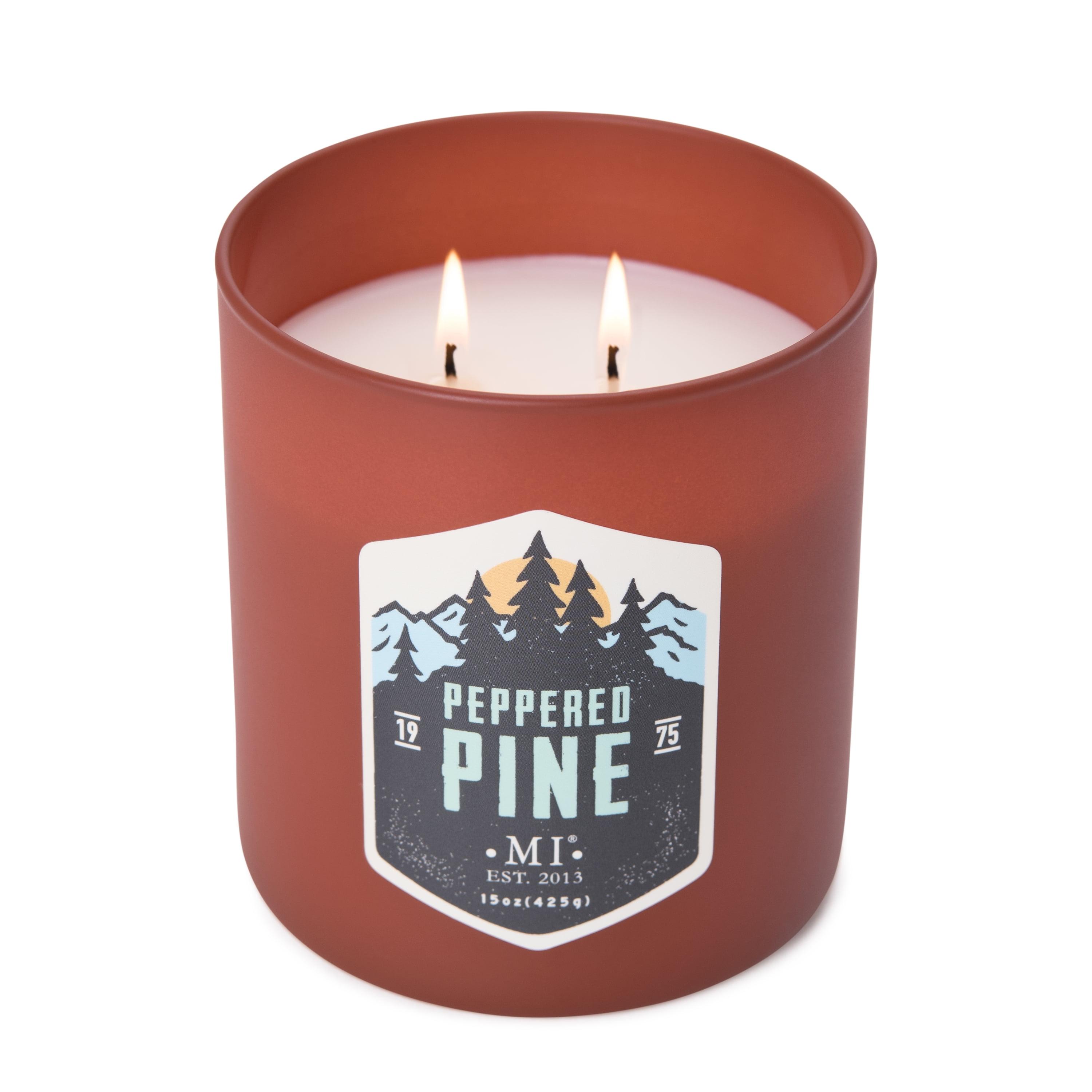 Peppered Pine Red Soy Scented Jar Candle, 15 oz