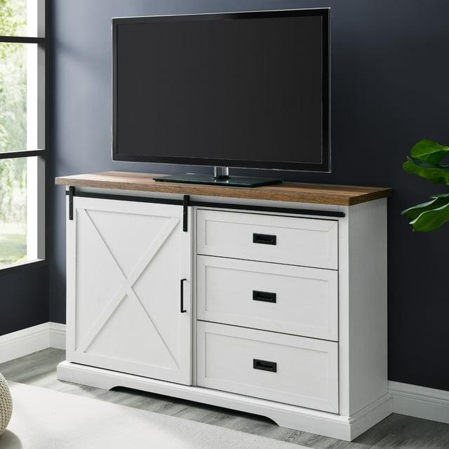 Highland Dunes Analaura 56" Wide Sliding Door Sideboard with 3 Drawers