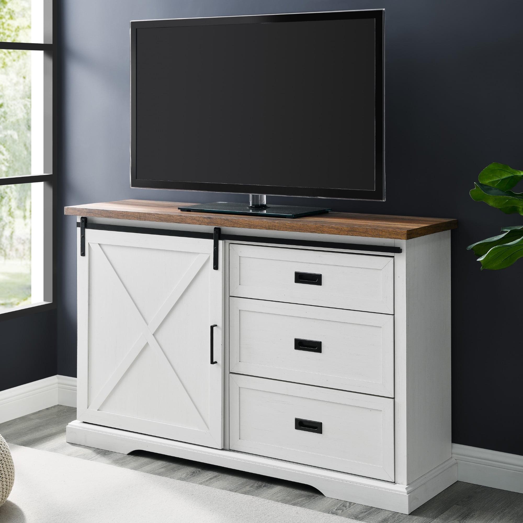 Highland Dunes Analaura 56" Wide Sliding Door Sideboard with 3 Drawers