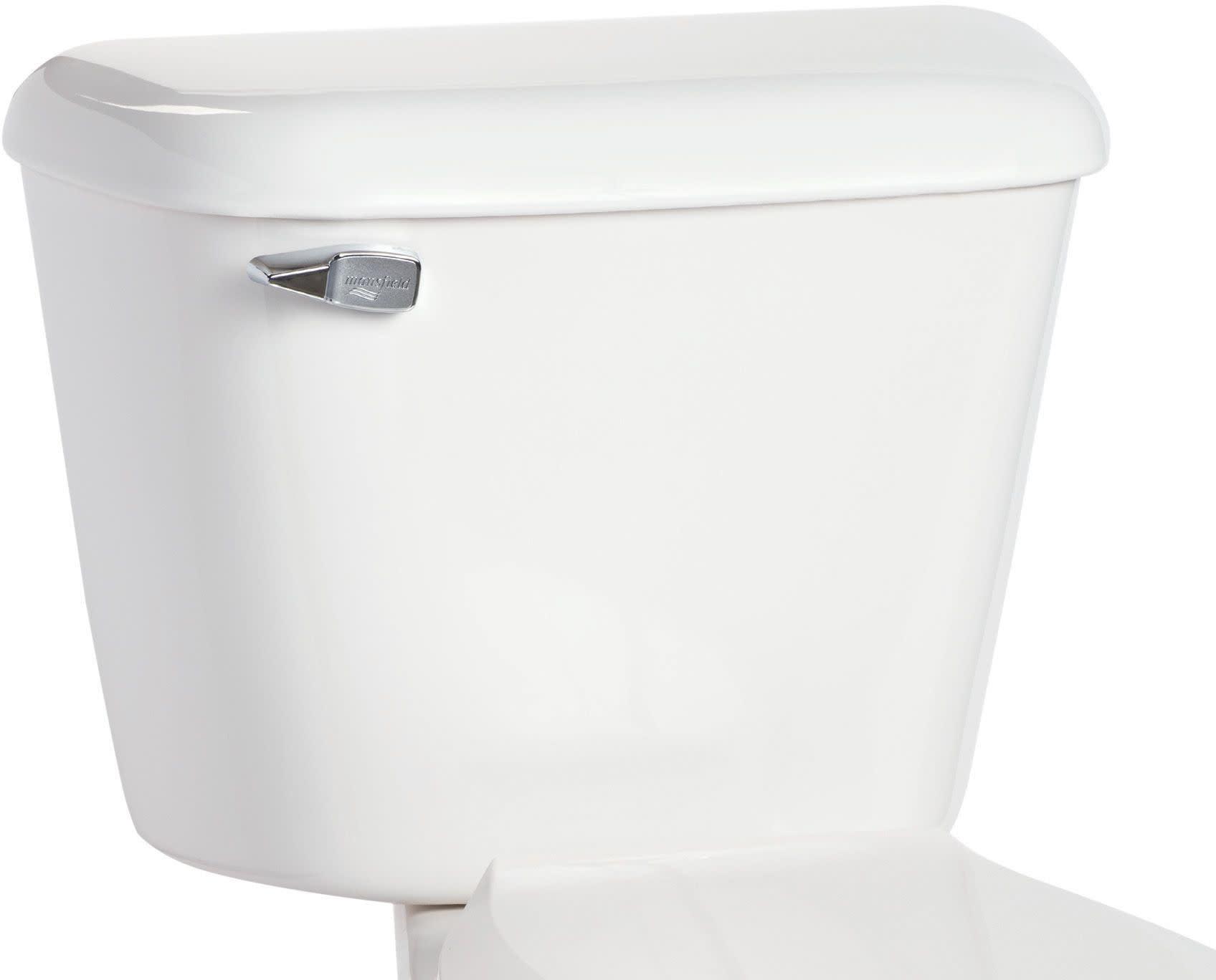 White Vitreous China 1.6 GPF Toilet Tank with Chrome Lever