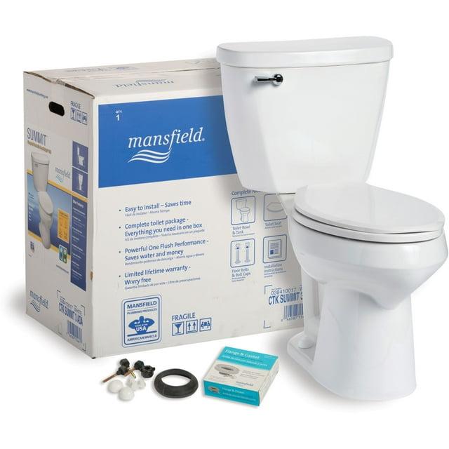 Mansfield Plumbing Products Summit 1.6 Gallons GPF Elongated Comfort Height Kit (Seat Included)