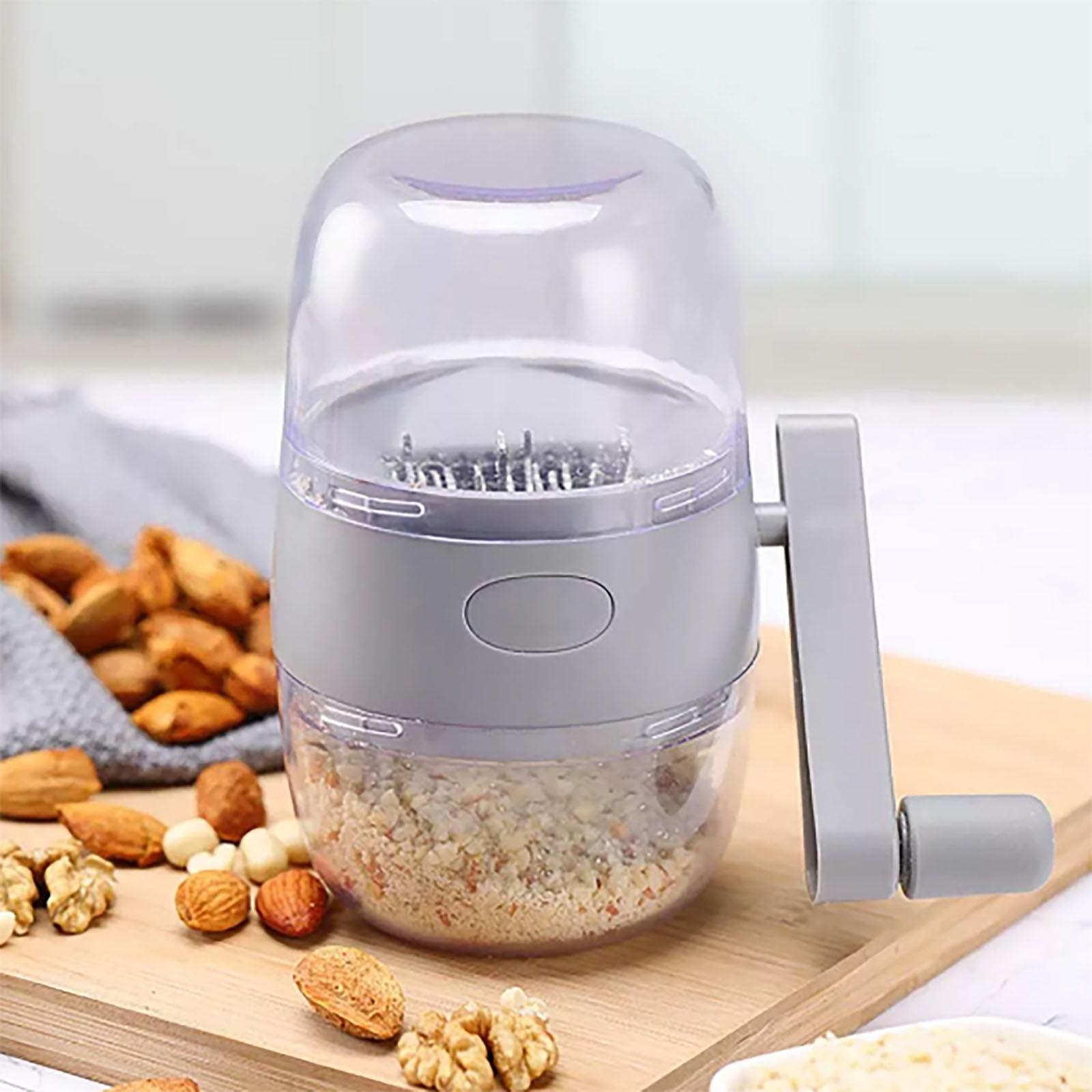 Gray ABS and Stainless Steel Manual Nut Chopper