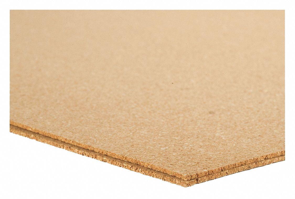 QuietCork 24x36 Inch Tan Cork Sheet with Plain Backing