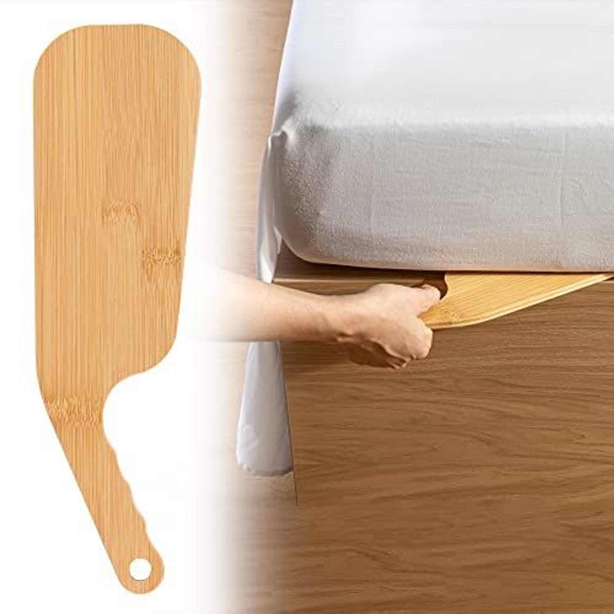 Maplefield [1 Pack] Extra Wide Bamboo Bed Sheet Tucker Tool - Durable Bed Maker Tool - Handy Bed Sheet Tightener