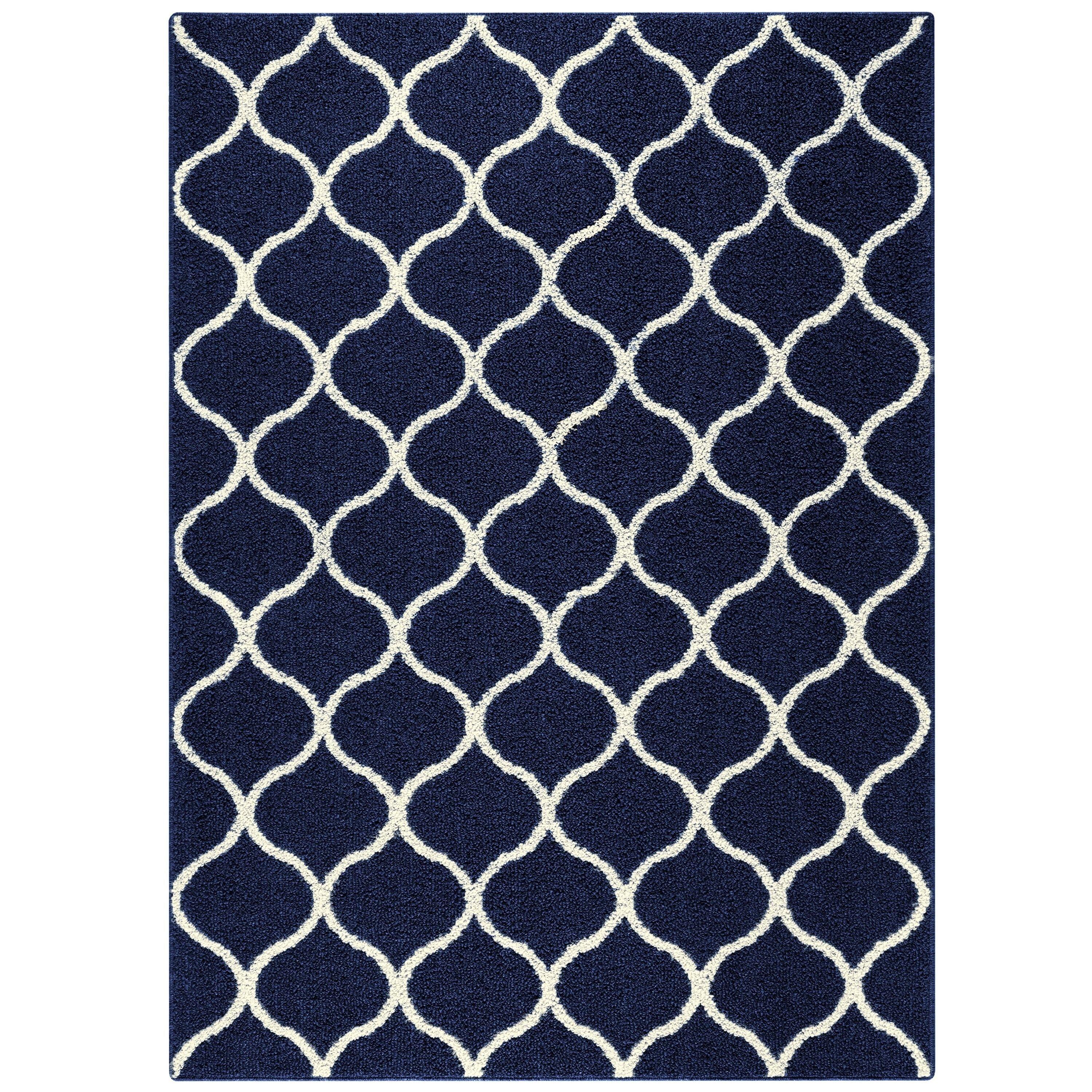 Hershman Tufted Blue/White Indoor Rug