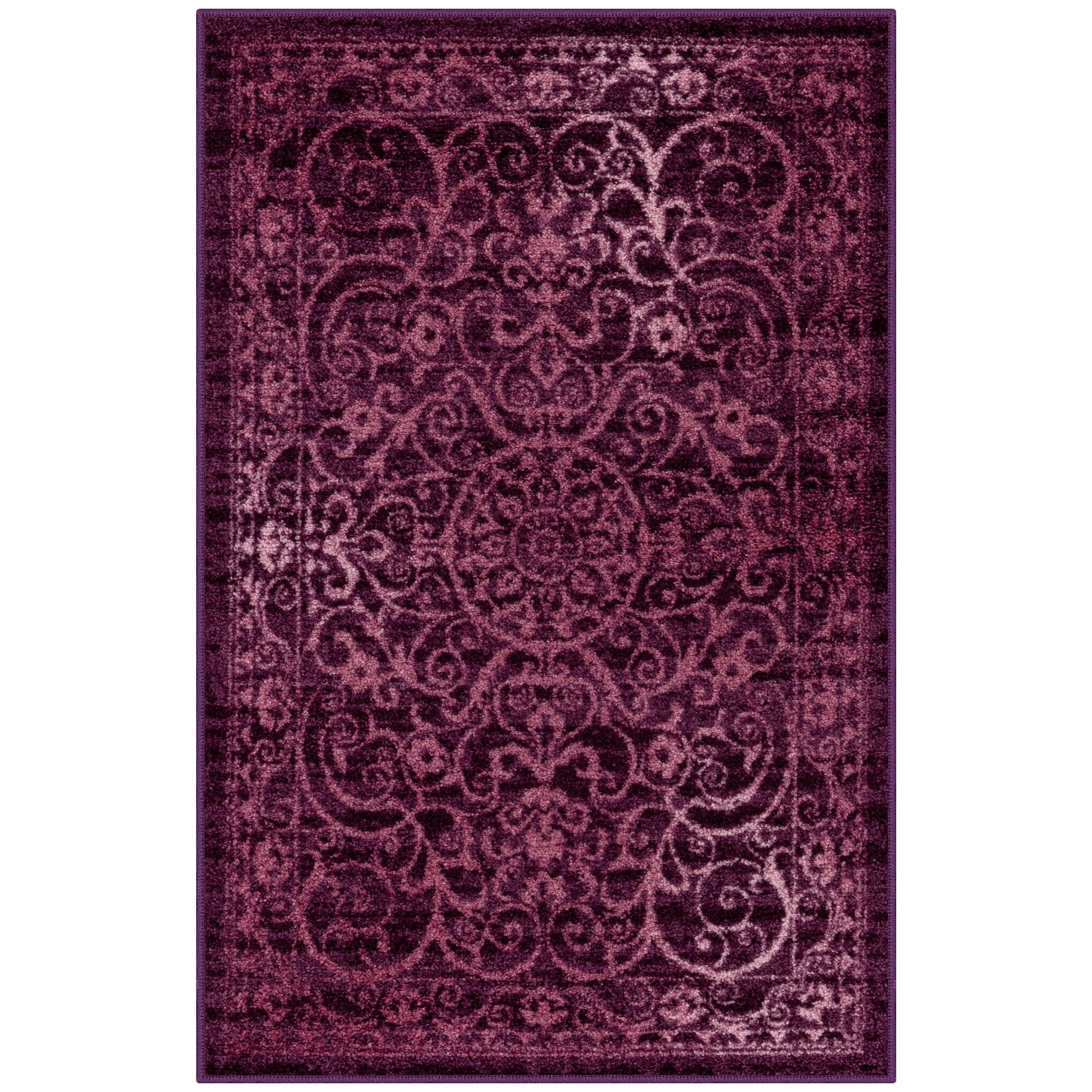 Dreyfuss Oriental Intense Purple Area Rug