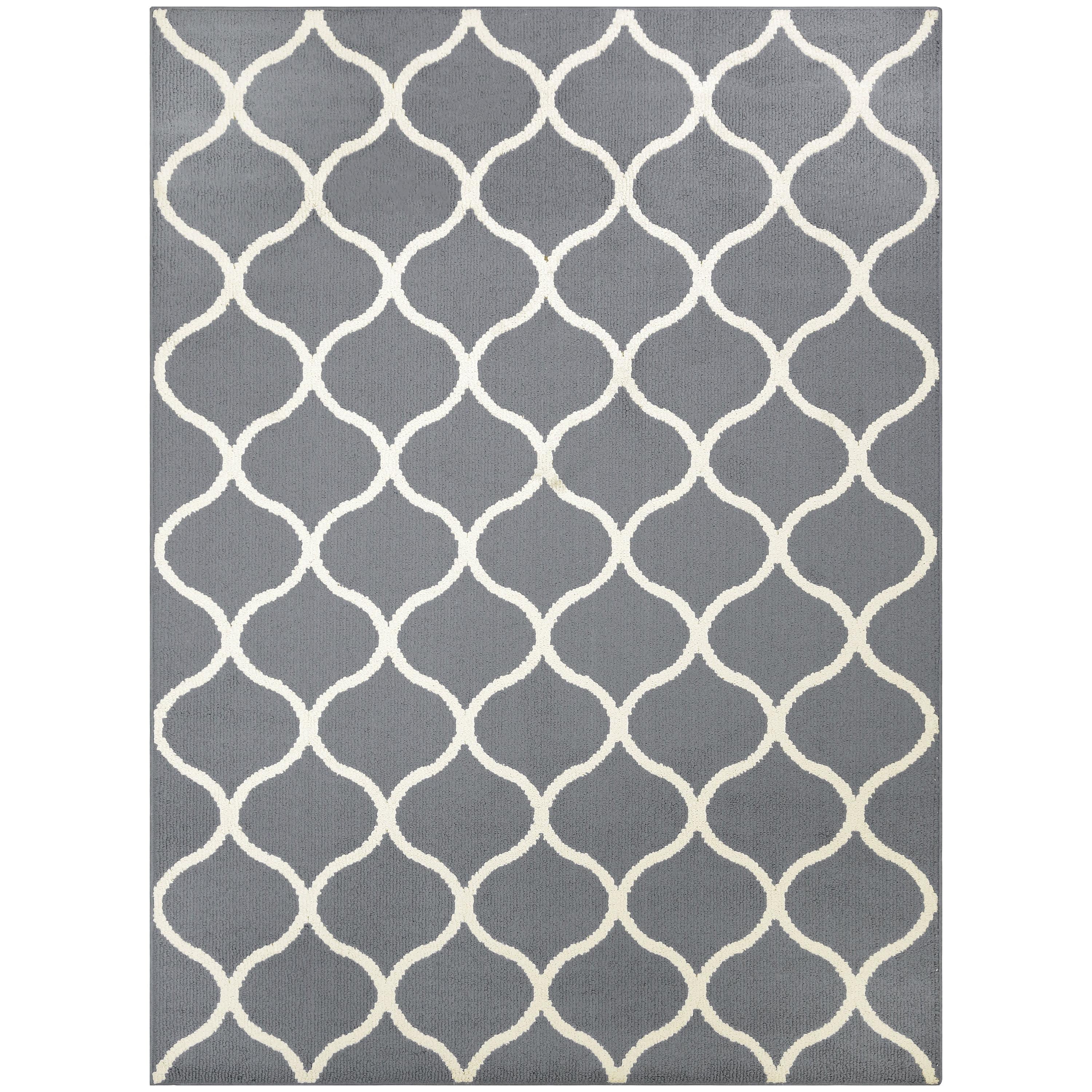 Hershman Tufted Gray Area Rug