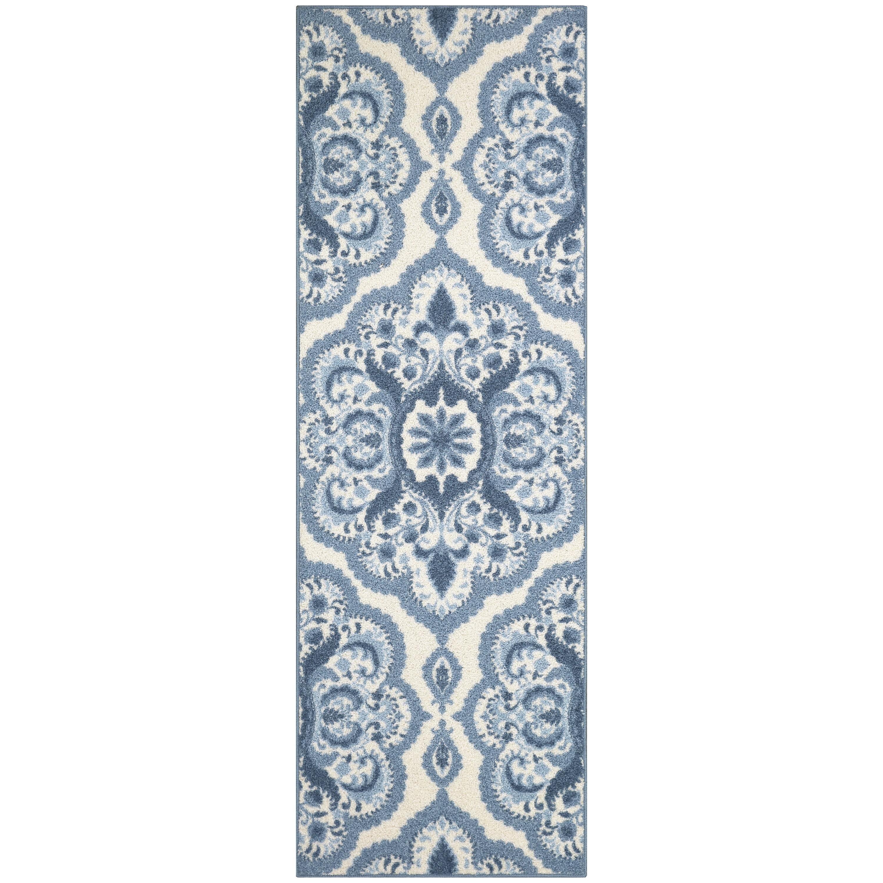 Hertel Floral Blue Area Rug