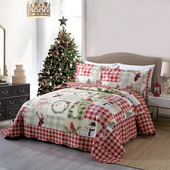 MarCielo Plaid Quilt Set