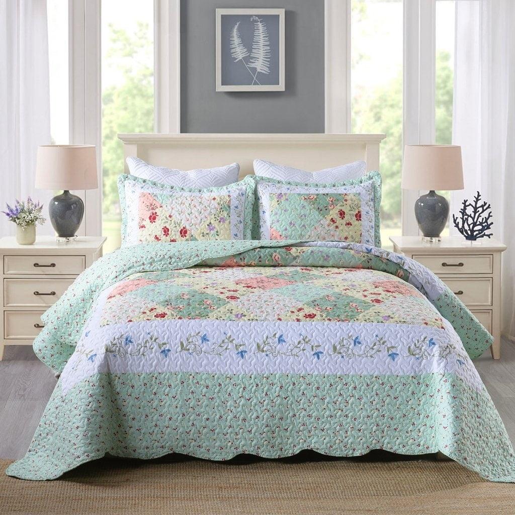 Floral Quilt Set