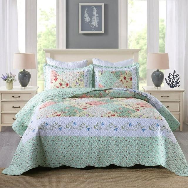 MarCielo Floral Quilt Set