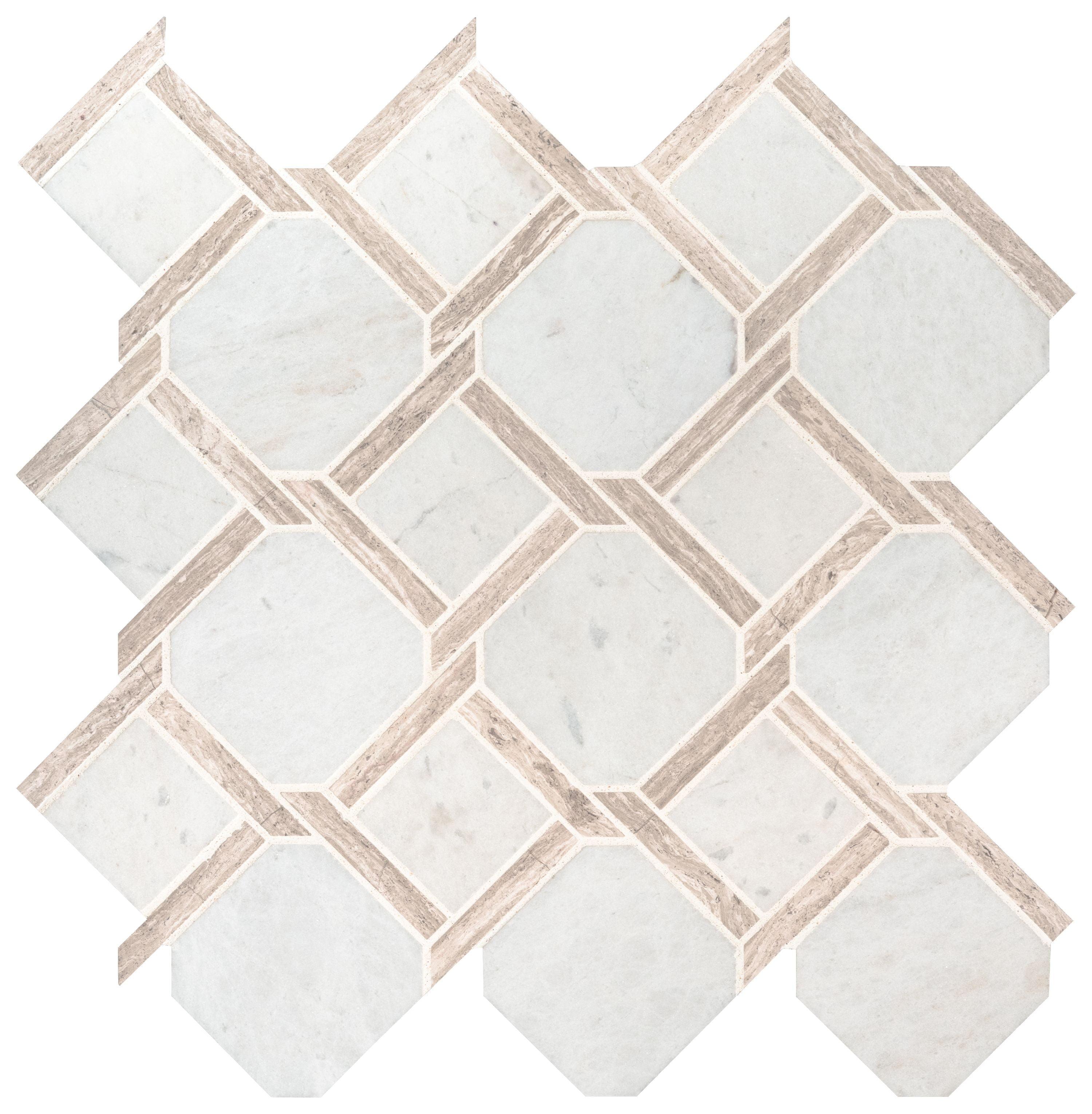 Marbella Random Sized Marble Mosaic Tile