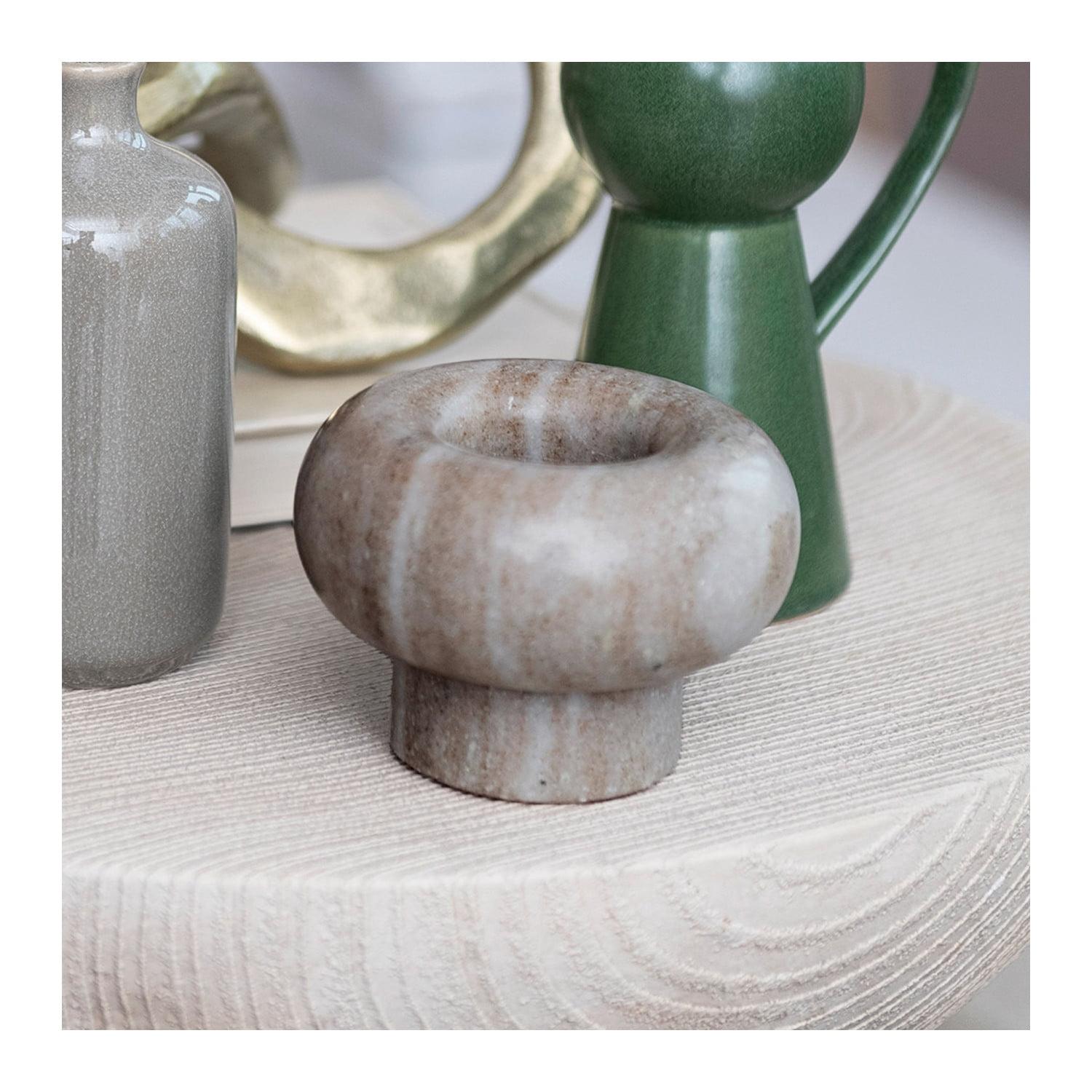 Marble Tealight Holder - Short