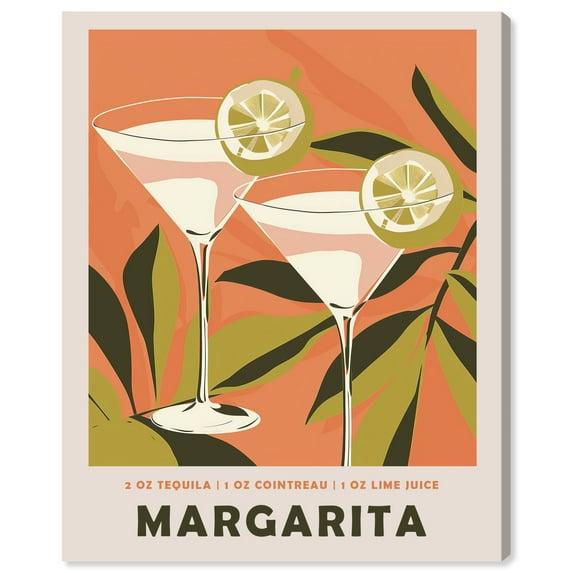 Art Remedy Margarita Poster Retro Summer Drinks Wall Art by Art Remedy