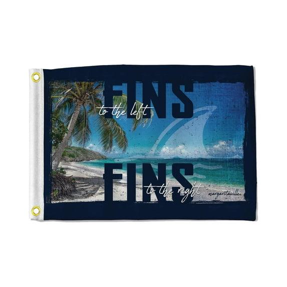 Margaritaville   Fins Utility Flag - Double Sided - Great for Boat/Golf Cart/Home ect.