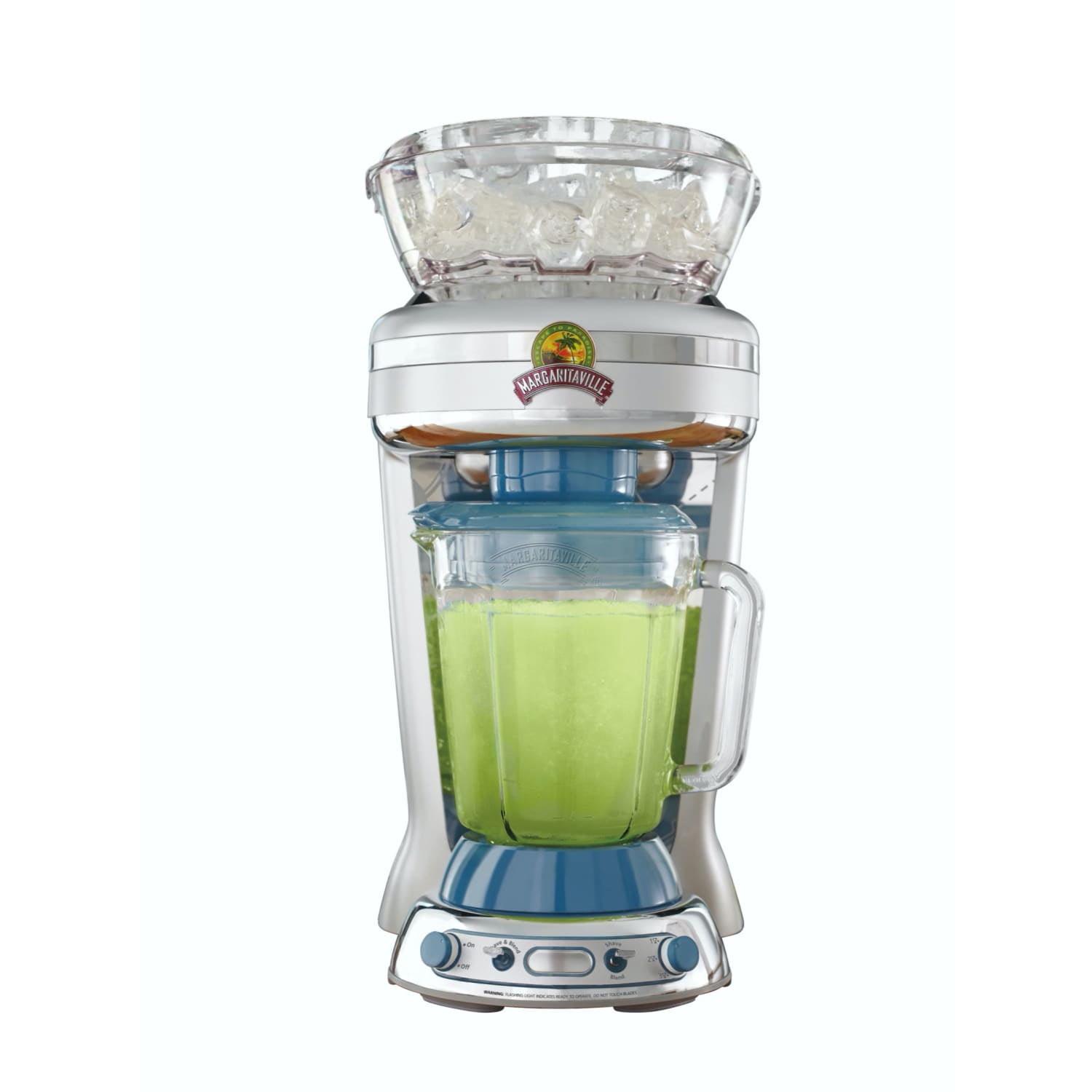 Margaritaville Key West Frozen Concoction Maker Ice Shaver and Crusher Blue/Silver: 64oz Capacity, 450W, Dishwasher-Safe Parts