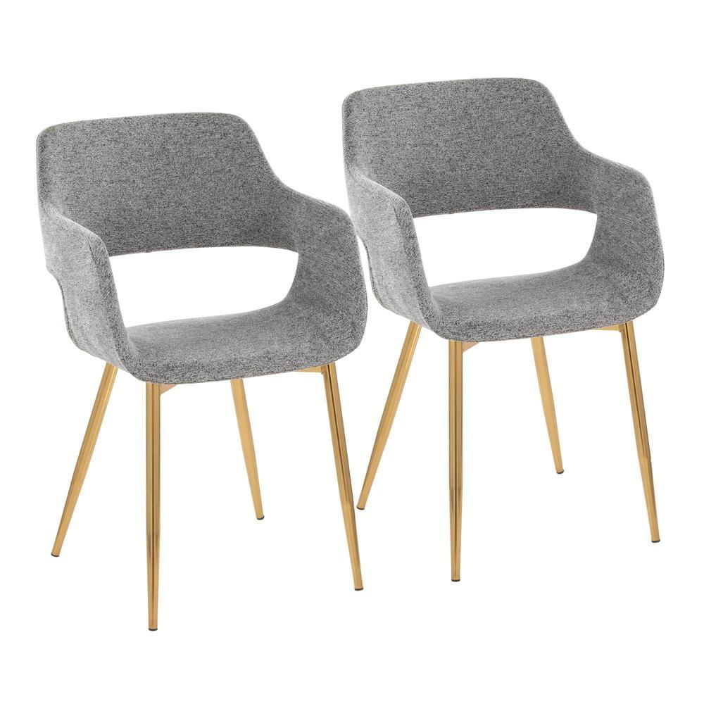 Margarite 18'' H Upholstered Metal Armchair