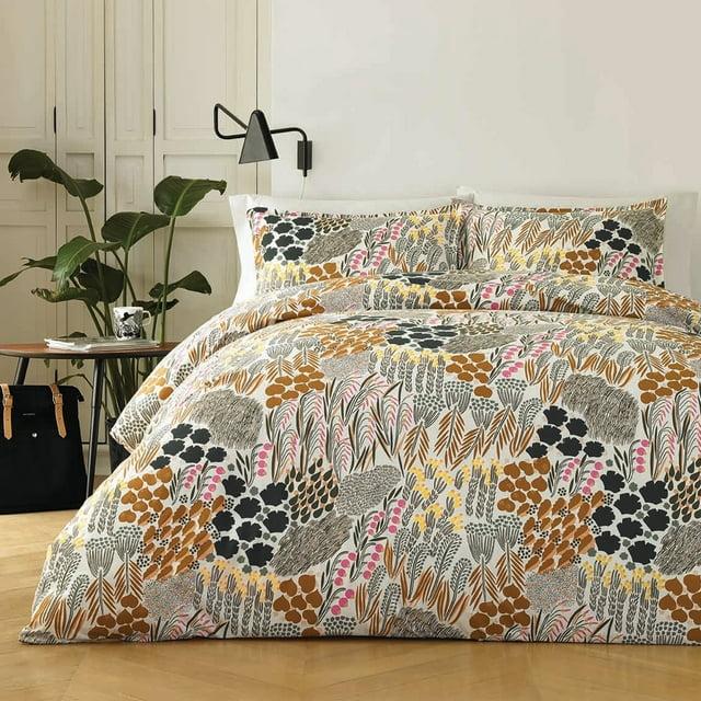 Marimekko Pieni Letto Brown Cotton Comforter Set