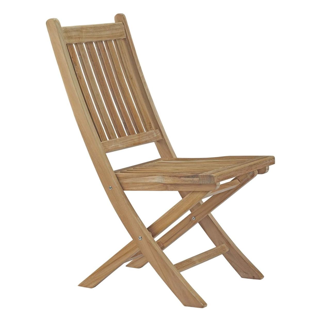 Marina Outdoor Patio Teak Folding ChairNatural