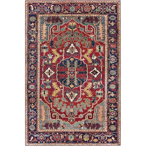 Mark & Day Lith 2'3"x3'9" Rectangle Woven Indoor Area Rugs Bright Red