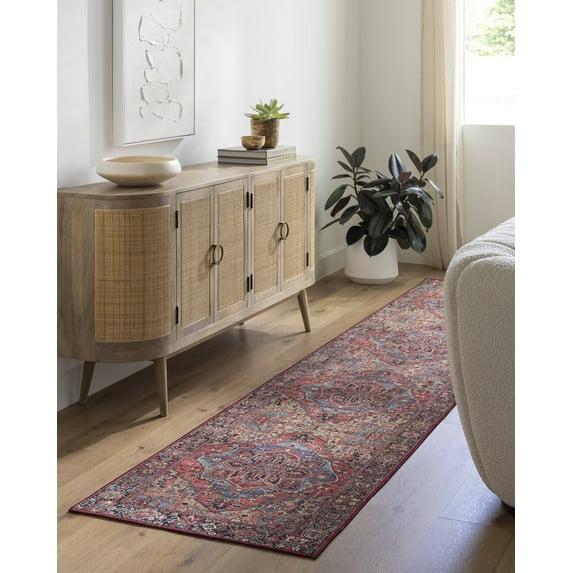 Mark & Day Manche 2'7"x12' Runner Woven Indoor Area Rugs Bright Red/Navy/Wheat/Ice Blue/Grass Green/Ivory