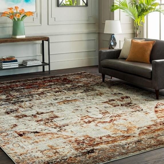 Livabliss Serapi 3'11"x5'7" Rectangle Woven Indoor Area Rugs Burgundy