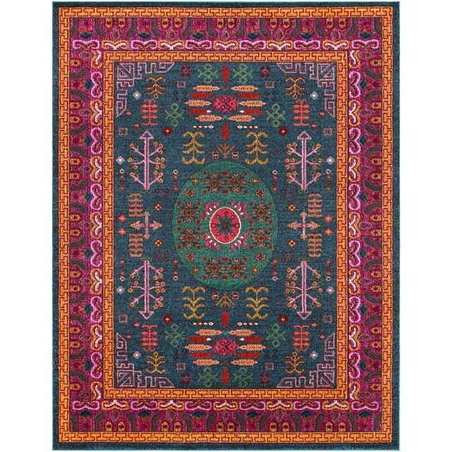Livabliss Anika 5'3"x7'3" Rectangle Woven Indoor Area Rugs Bright Red