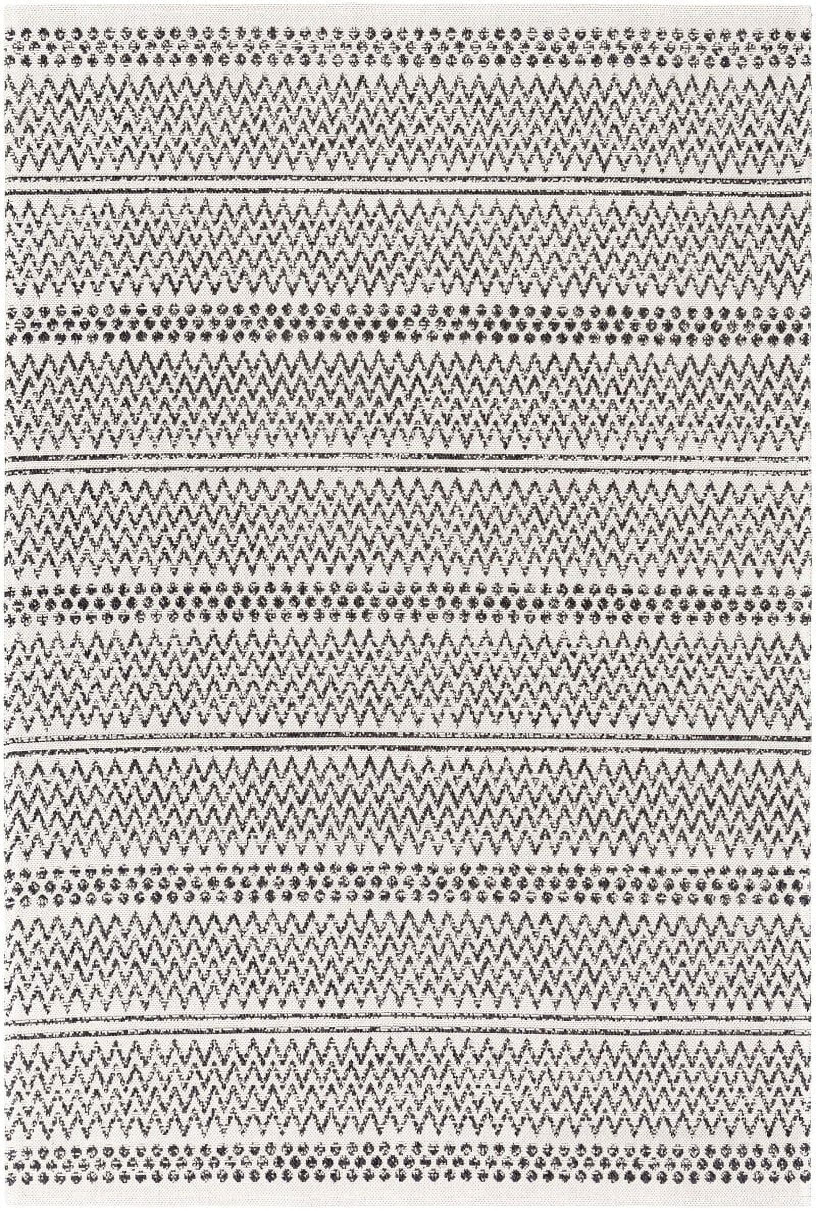 Hand-Knotted Cream Wool-Cotton Blend Bohemian Area Rug 8' x 10'