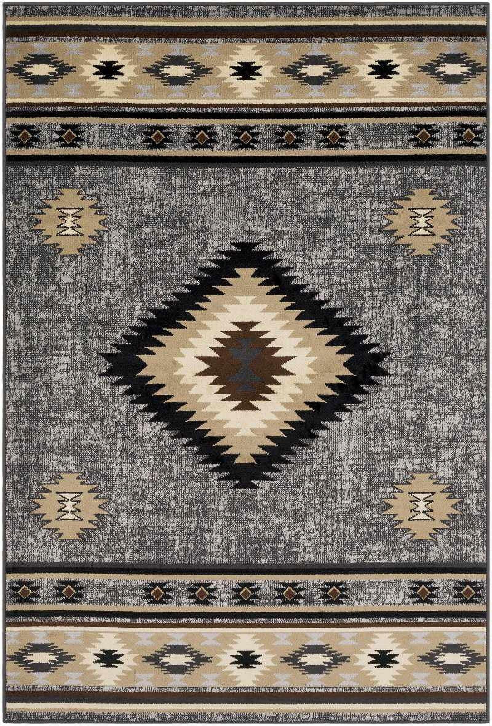 Mark & Day Oxbow 7'10"x11'2" Rectangle Woven Indoor Area Rugs Charcoal
