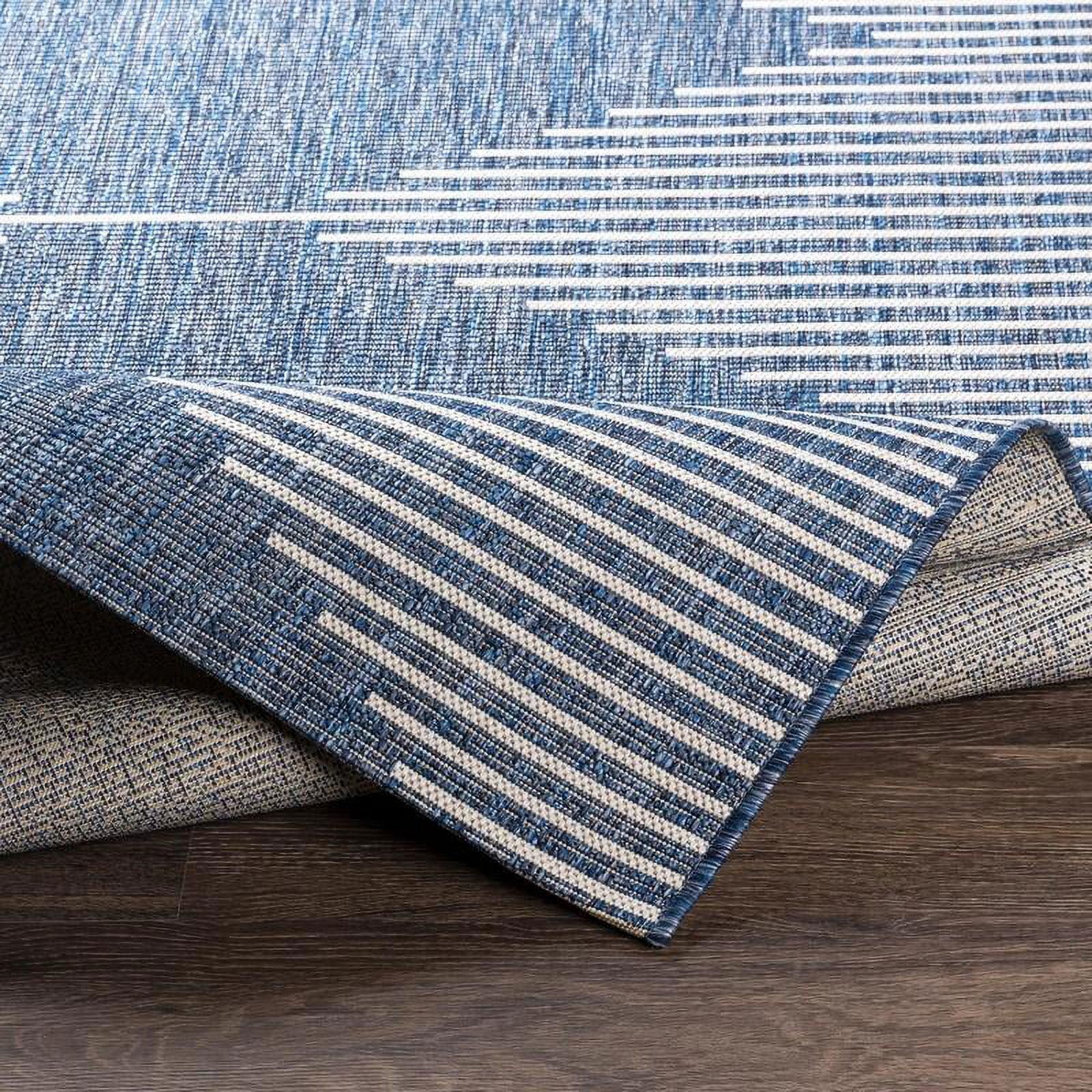 Mark & Day Okswerd 2'7"x12' Runner Woven Indoor and Outdoor Area Rugs Bright Blue