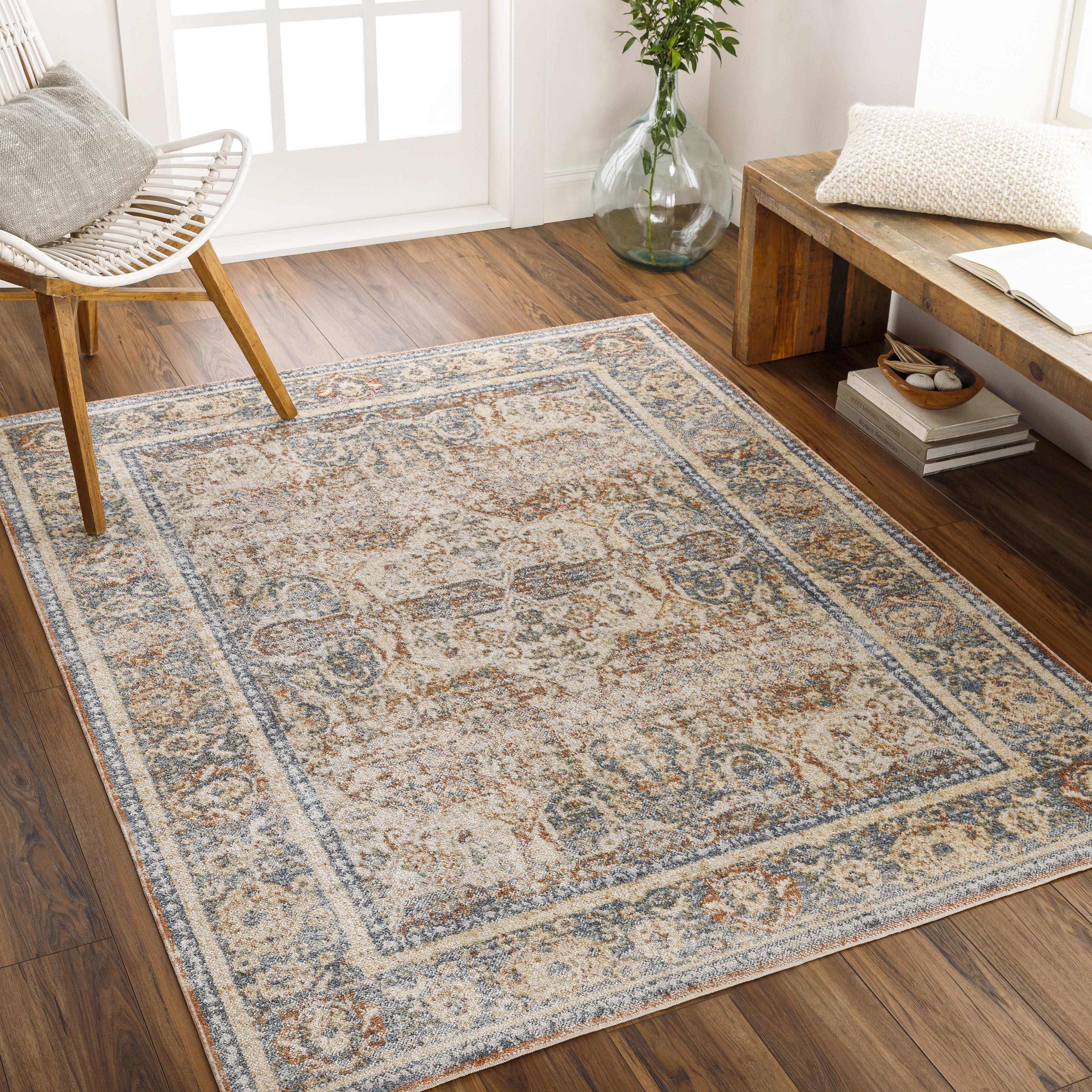 Mark & Day East 2'3"x3'9" Rectangle Washable Woven Indoor Area Rugs Burnt Orange
