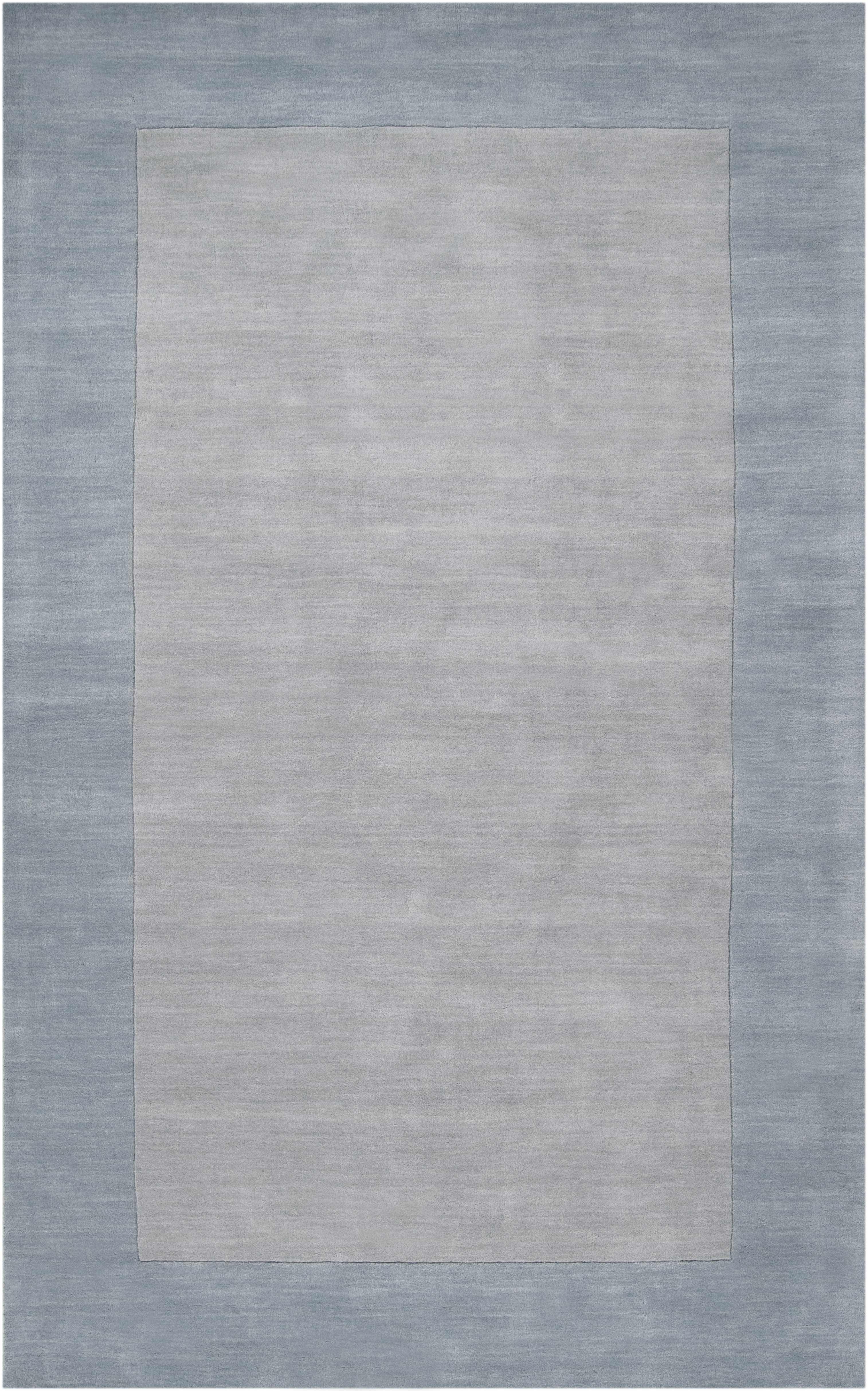 Reims Medium Gray Hand Loomed Wool Area Rug, 5' x 8'