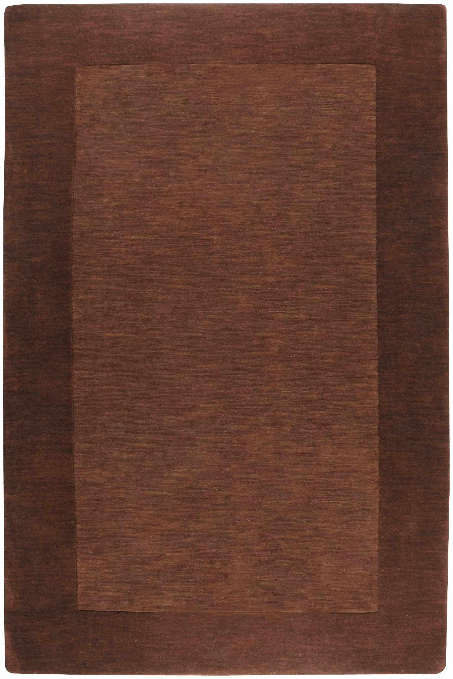 Mark&Day Wool Area Rugs, 6x9 Reims Modern Dark Brown Area Rug (6' x 9')