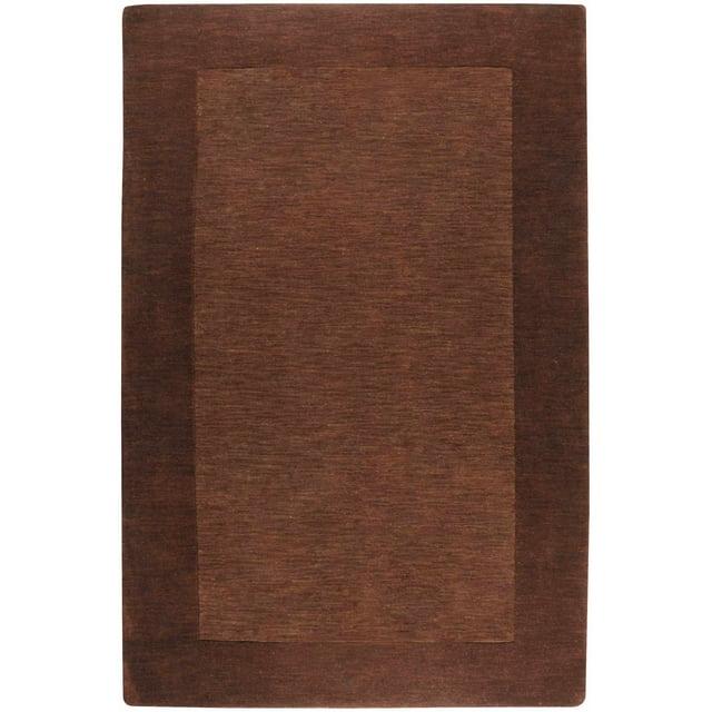 Mark&Day Wool Area Rugs, 6x9 Reims Modern Dark Brown Area Rug (6' x 9')