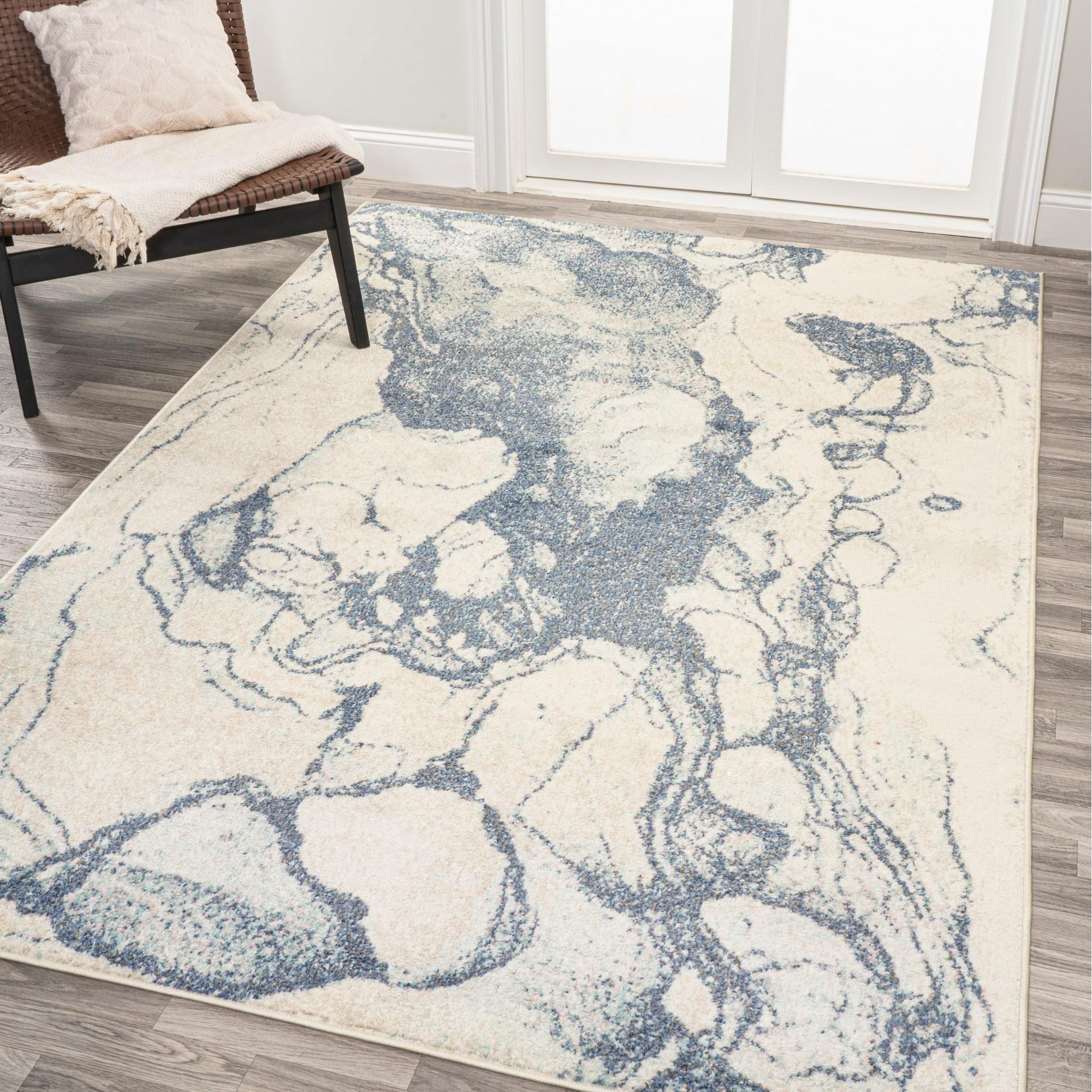 Marmo Abstract Marbled Modern Area Rug - JONATHAN Y