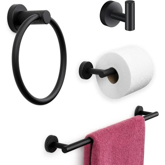Marmolux Accessories 4 - Piece Bathroom Hardware Set S911-4BK
