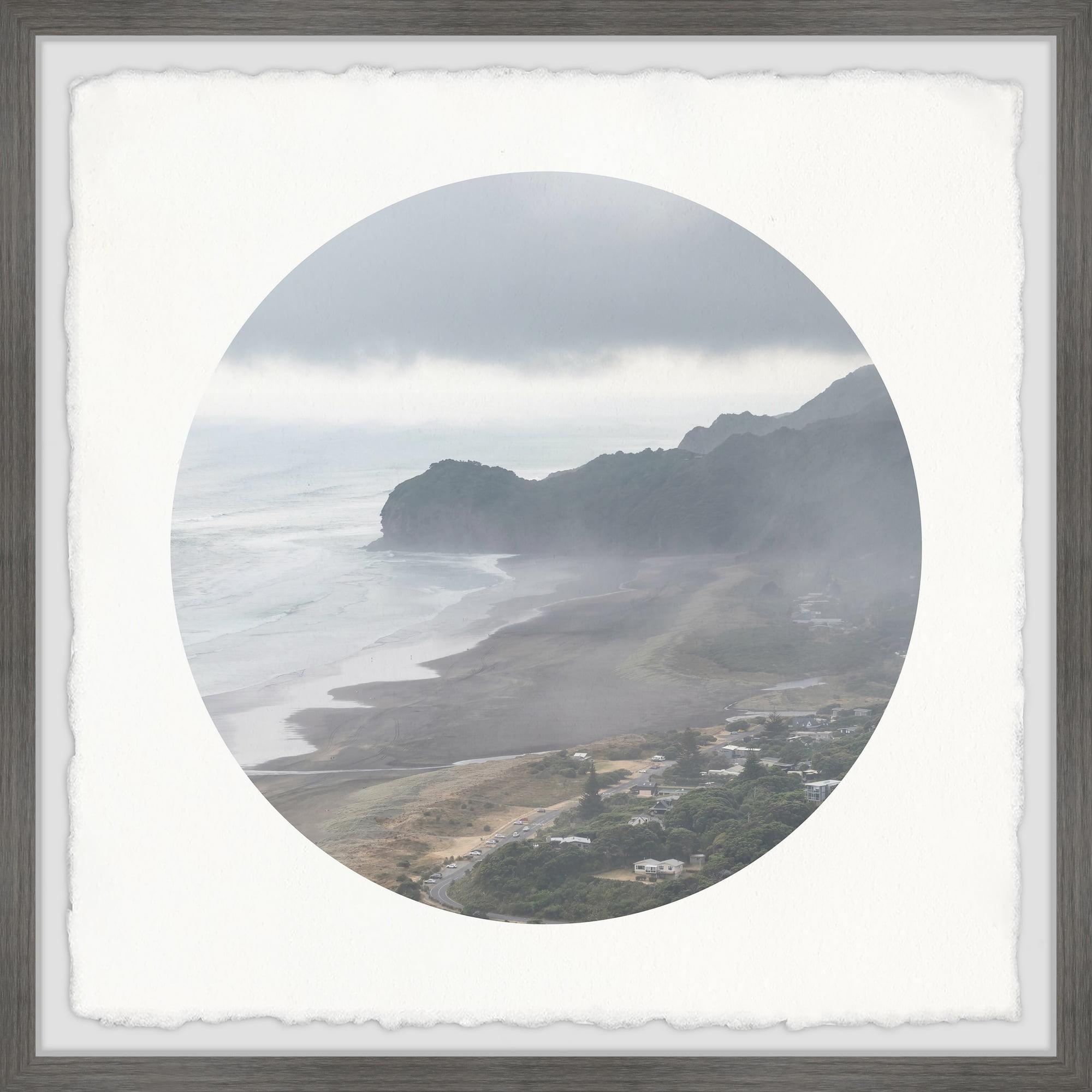 Marmont Hill Foggy Coast Framed Wall Art, 24" x 24"