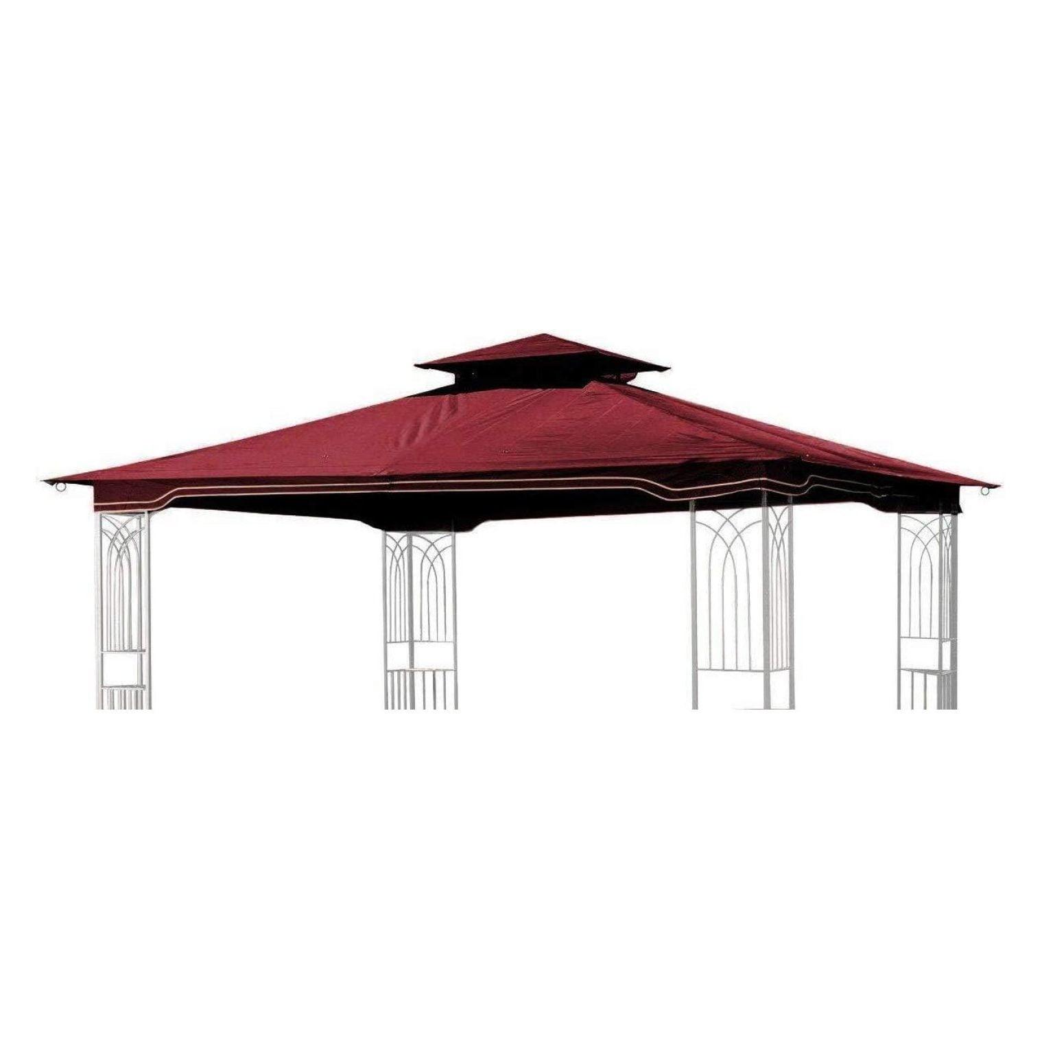 Maroon Replacement Gazebo Canopy for 10 x 12 Regency II Patio Gazebo, Easily Update Your Gazebo