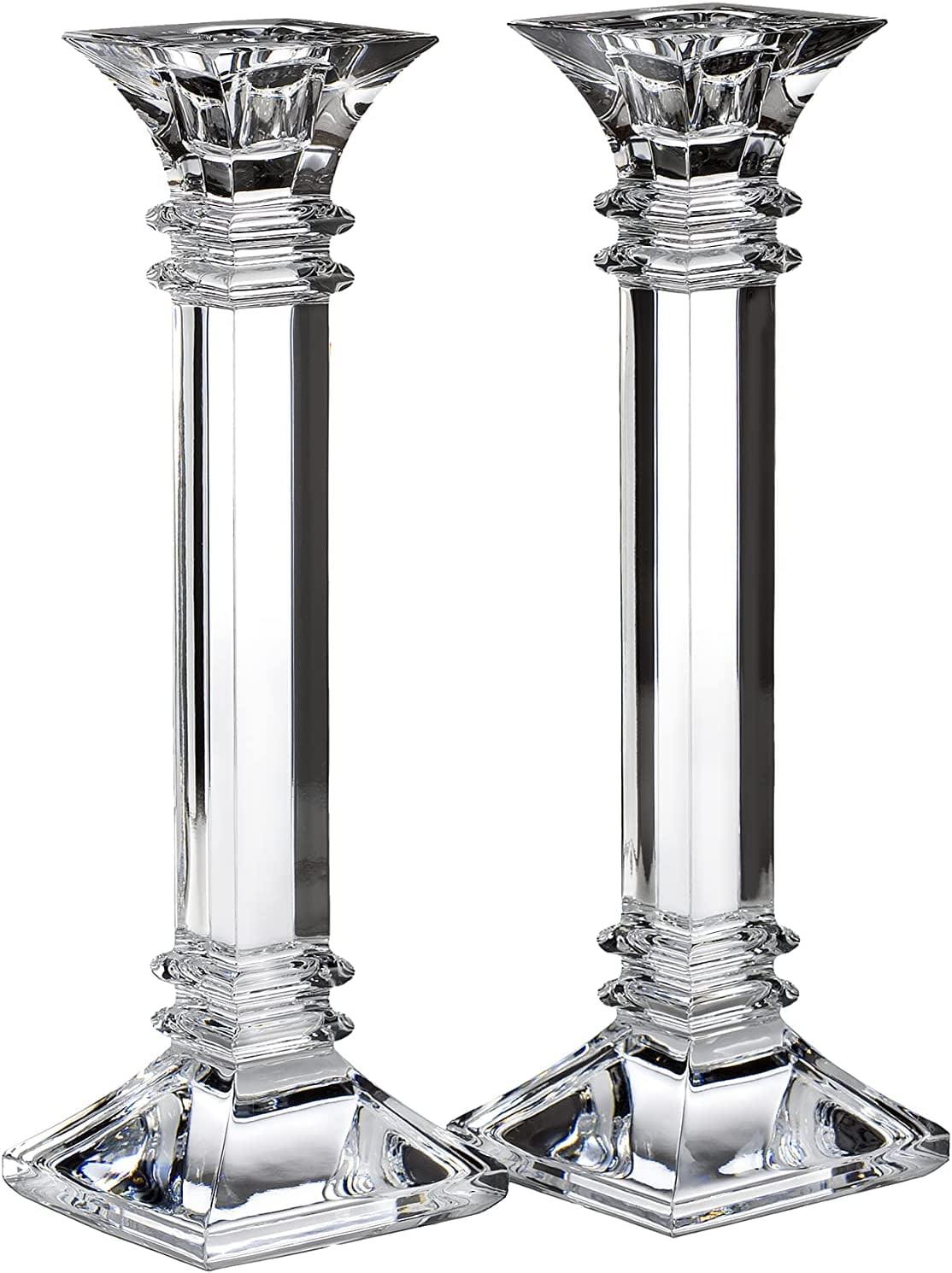 Marquis by Waterford Treviso 2 Piece Crystal Tabletop Candlestick Set (Set of 2)