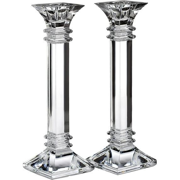 Marquis by Waterford Treviso 2 Piece Crystal Tabletop Candlestick Set (Set of 2)