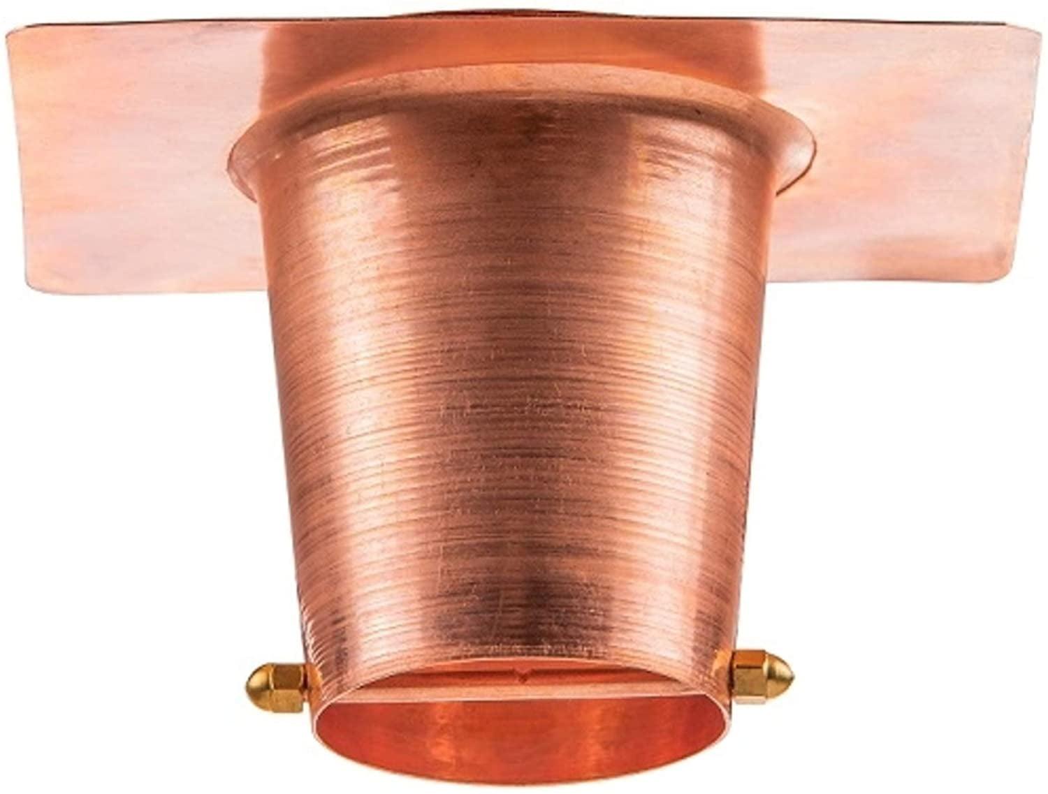 Marrgon 2 Inch Copper Gutter Adapter - Rain Chain Hanger & Diverter