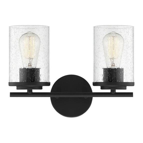 Savoy House Marshall 2 - Light Vanity in  Matte Black