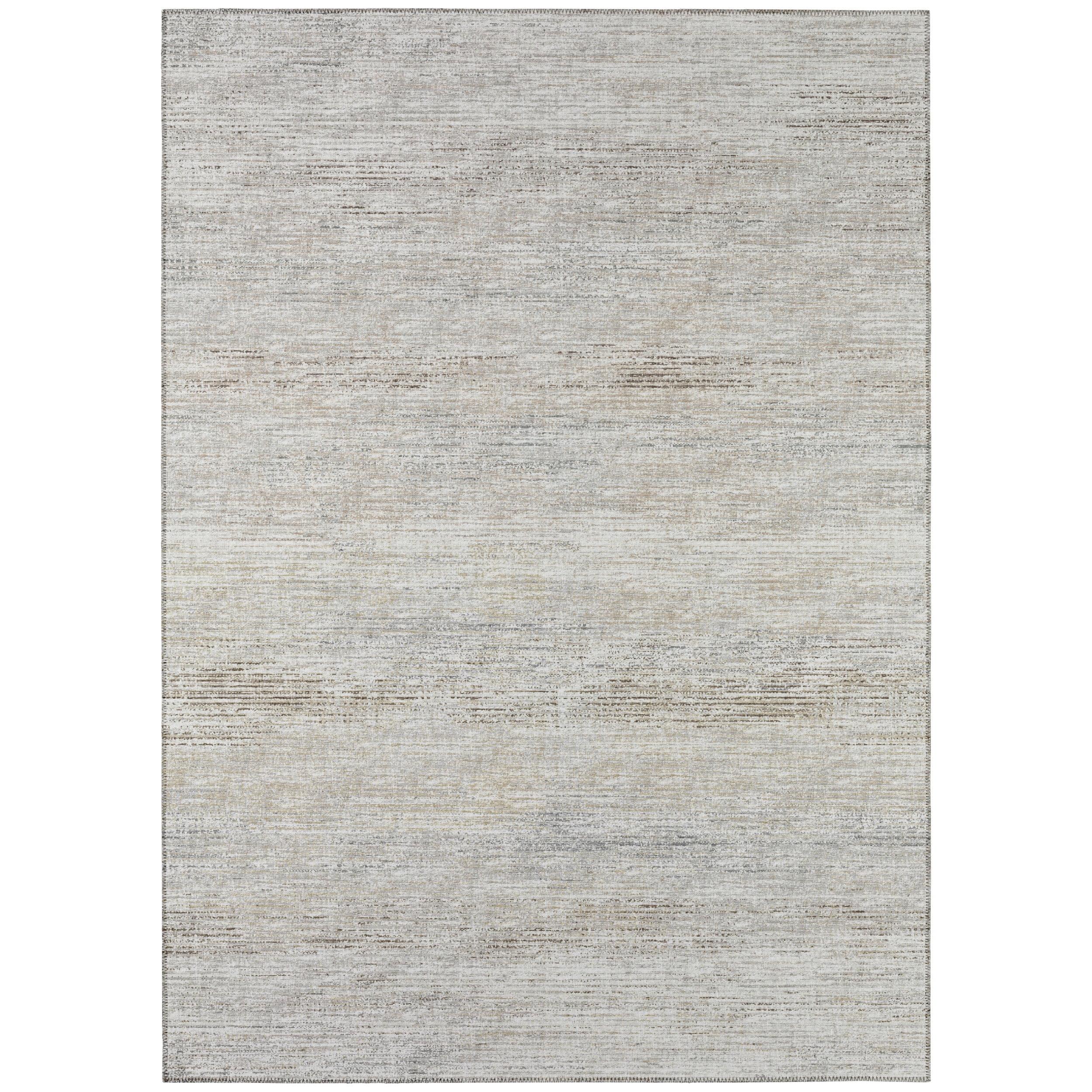 Beige Flat Woven Chenille 10' x 14' Area Rug